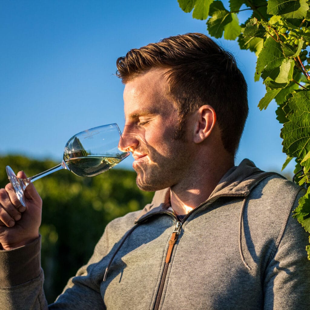 Martin goebel weingut doebel portraitaufnahme